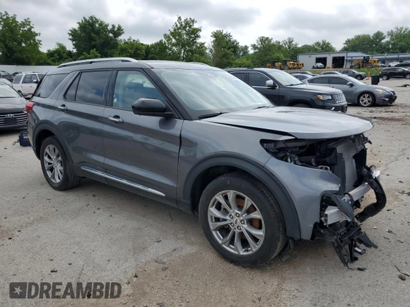 2023 Ford Explorer Limited with VIN 1FMSK7FH9PGB18800, listed as a Copart auction lot 65338255 with Not provided miles and Non repairable. Bid and sale history available at DreamBid. Image 4.