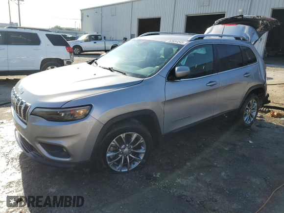 2019 Jeep Cherokee Latitude Plus with VIN 1C4PJLLB7KD197030, listed as a Copart auction lot 52854545 with 154,503 mi miles and Non Repairable. Bid and sale history available at carsss.com. Image 1.