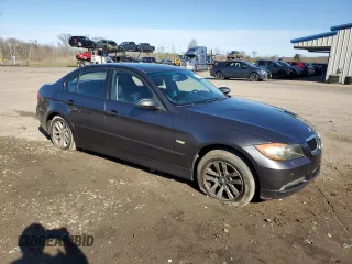 2007 BMW 3 Series 328xi with VIN WBAVC73557KP35114, listed as a Copart auction lot 51818055 with 225,165 mi miles and Salvage title. Bid and sale history available at DreamBid. Image 4.