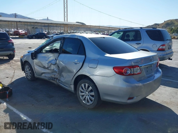 2013 Toyota Corolla L with VIN 5YFBU4EE3DP102638, listed as a IAAI auction lot 41619818 with 178,537 mi miles. Bid and sale history available at carsss.com. Image 3.