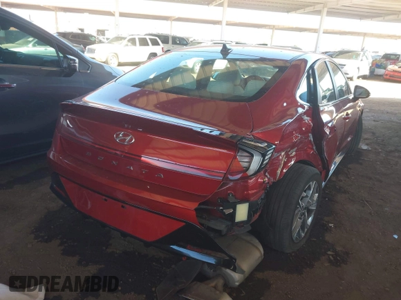 2023 Hyundai Sonata SEL z VIN KMHL64JA8PA290529, wystawiony jako IAAI lot #41760178 z przebiegiem 34 958 mil mil oraz . Historia ofert i sprzedaży dostępna na DreamBid. Obrazek 4.