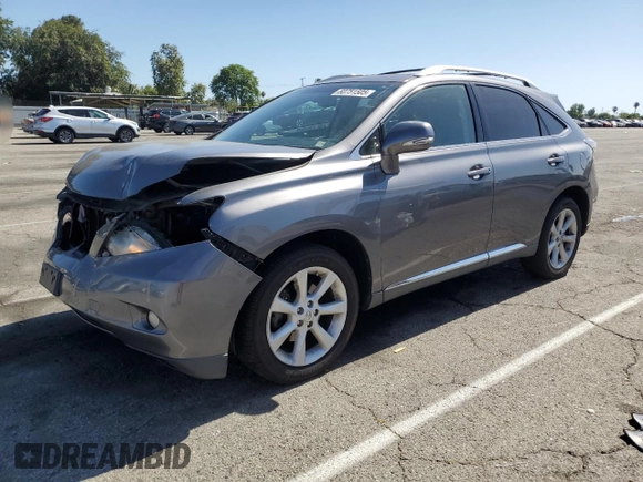 2012 Lexus RX 350 with VIN 2T2ZK1BA2CC075592, listed as a Copart auction lot 60751505 with 150,868 mi miles and Salvage title. Bid and sale history available at DreamBid. Image 1.