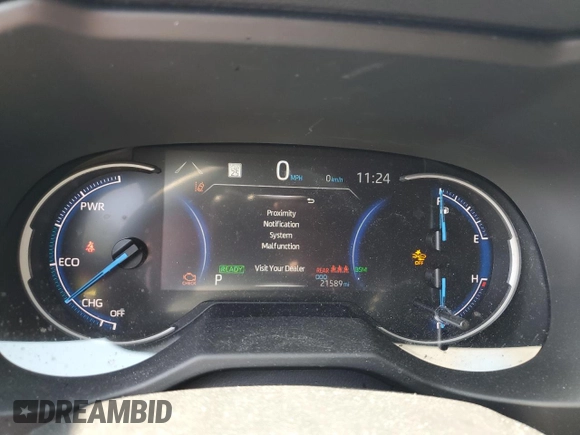 2024 Toyota RAV4 Hybrid XSE with VIN 2T3E6RFV7RW051046, listed as a Copart auction lot 53776205 with 21,589 mi miles and Salvage Title. Bid and sale history available at DreamBid. Image 9.