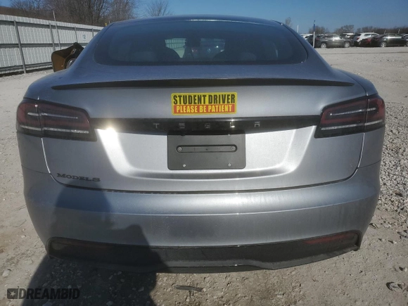 2024 Tesla Model S with VIN 5YJSA1E56RF541102, listed as a Copart auction lot 42584275 with 0 mi miles and Salvage Title. Bid and sale history available at carsss.com. Image 6.