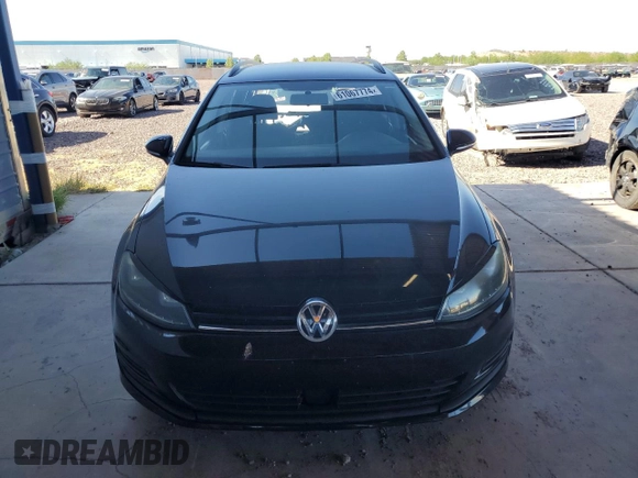 2017 Volkswagen Golf SportWagen S with VIN 3VW017AU0HM503220, listed as a Copart auction lot 61067774 with 41,155 mi miles and Salvage Title. Bid and sale history available at carsss.com. Image 5.
