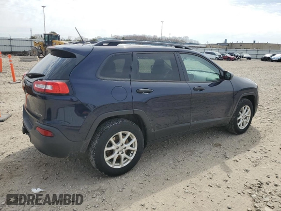 2016 Jeep Cherokee Sport with VIN 1C4PJMAB6GW265970, listed as a Copart auction lot 54427385 with 182,275 mi miles and Clean Title. Bid and sale history available at DreamBid. Image 3.