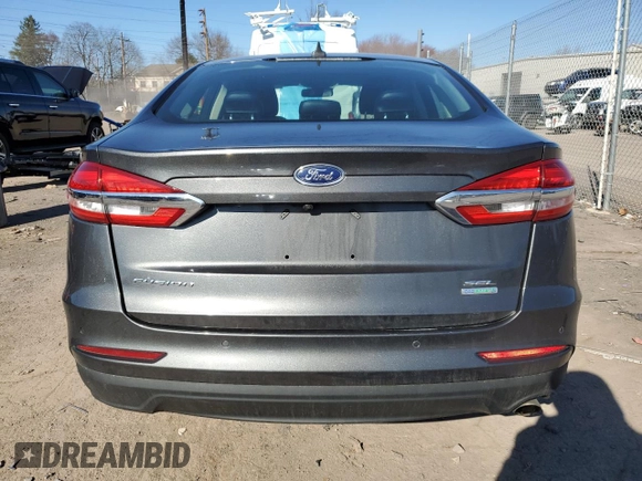 2019 Ford Fusion SEL with VIN 3FA6P0CD2KR260980, listed as a Copart auction lot 50993605 with 91,295 mi miles and Salvage Title. Bid and sale history available at carsss.com. Image 6.