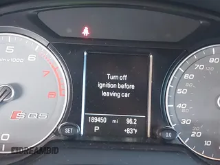 2014 Audi SQ5 Premium Plus with VIN WA1CGAFP7EA007140, listed as a IAAI auction lot 41881202 with 189,450 mi miles. Bid and sale history available at carsss.com. Image 15.
