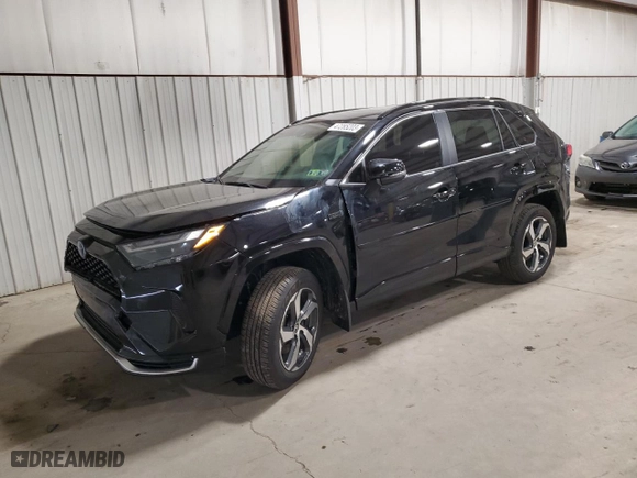2022 Toyota RAV4 Prime SE with VIN JTMAB3FV3ND095236, listed as a Copart auction lot 47285203 with 8,907 mi miles. Bid and sale history available at carsss.com. Image 1.
