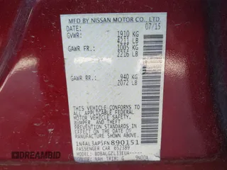 2015 Nissan Altima S with VIN 1N4AL3AP5FN890151, listed as a IAAI auction lot 42051383 with 213,460 mi miles and . Bid and sale history available at DreamBid. Image 9.