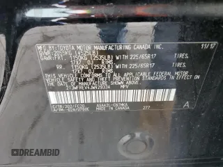 2018 Toyota RAV4 XLE with VIN 2T3WFREV4JW429334, listed as a Copart auction lot 56934855 with 117,761 mi miles and Salvage title. Bid and sale history available at DreamBid. Image 12.