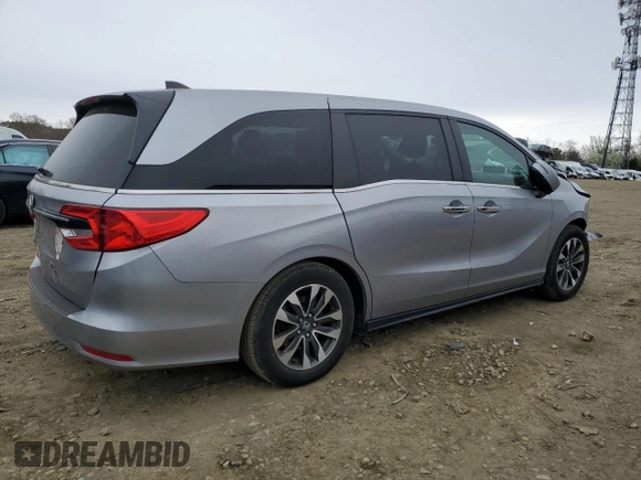 2022 Honda Odyssey EX-L с VIN 5FNRL6H76NB060456, выставлен на аукционе Copart как лот 52706755 с пробегом 55 886 миль миль и Списание • Salvage title. История ставок и продаж доступна на DreamBid. Изображение 3.