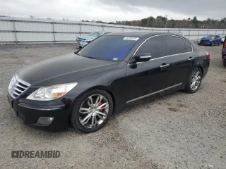 2011 Hyundai Genesis with VIN KMHGC4DF9BU140454, listed as a Copart auction lot 49288325 with 157,544 mi miles and Salvage Title. Bid and sale history available at DreamBid. Image 1.