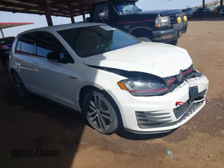 2017 Volkswagen Golf GTI S with VIN 3VW447AU4HM038577, listed as a IAAI auction lot 41990490 with 100,792 mi miles. Bid and sale history available at carsss.com. Image 1.