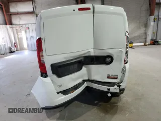 2022 Ram ProMaster City Cargo Tradesman with VIN ZFBHRFAB8N6Y66743, listed as a Copart auction lot 52385654 with 24,675 mi miles and Salvage Title. Bid and sale history available at DreamBid. Image 6.