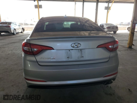 2017 Hyundai Sonata 2.4L with VIN 5NPE24AF7HH596295, listed as a Copart auction lot 51336055 with 109,265 mi miles and Salvage Title. Bid and sale history available at DreamBid. Image 6.