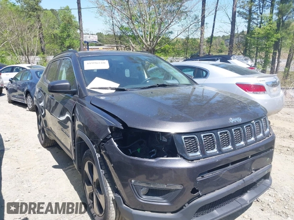2018 Jeep Compass Latitude with VIN 3C4NJCBB3JT194188, listed as a IAAI auction lot 41996510 with 68,855 mi miles and . Bid and sale history available at DreamBid. Image 1.