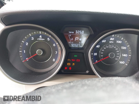 2016 Hyundai Elantra SE with VIN 5NPDH4AE0GH749471, listed as a IAAI auction lot 42453740 with 90,927 mi miles and . Bid and sale history available at DreamBid. Image 7.