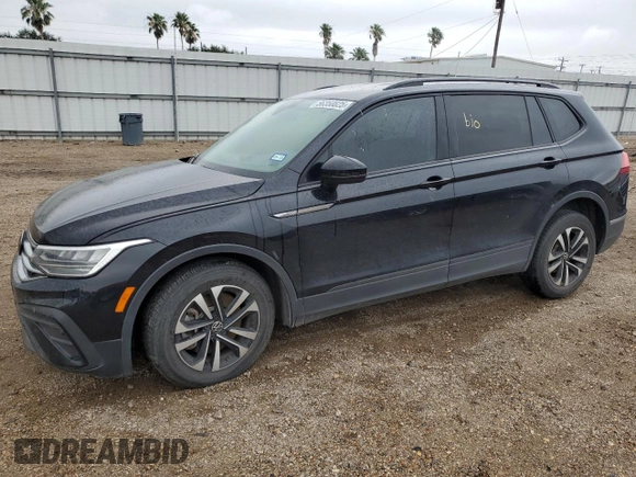 2023 Volkswagen Tiguan S with VIN 3VVRB7AX0PM038326, listed as a Copart auction lot 56350825 with 50,013 mi miles and Salvage title. Bid and sale history available at DreamBid. Image 1.
