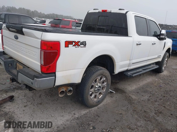 2021 Ford F-250 XL with VIN 1FT7W2BT1MEC92685, listed as a IAAI auction lot 41686482 with 54,639 mi miles and . Bid and sale history available at DreamBid. Image 4.