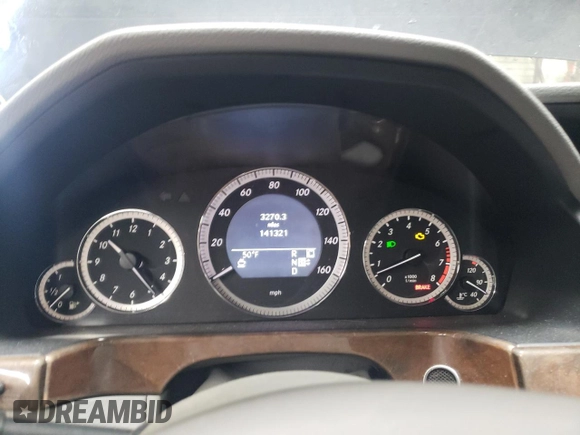 2010 Mercedes-Benz E 350 Luxury with VIN WDDHF8HB3AA142060, listed as a Copart auction lot 46491945 with 141,321 mi miles and Salvage Title. Bid and sale history available at DreamBid. Image 9.