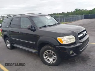 2005 Toyota Sequoia SR5 with VIN 5TDBT44A05S255200, listed as a IAAI auction lot 42215046 with 194,891 mi miles and . Bid and sale history available at DreamBid. Image 1.
