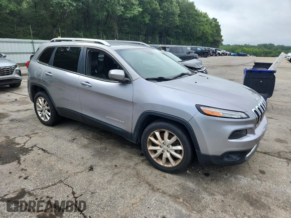 2016 Jeep Cherokee Limited with VIN 1C4PJLDB3GW164956, listed as a Copart auction lot 60465625 with Not provided miles and Clean title. Bid and sale history available at DreamBid. Image 4.