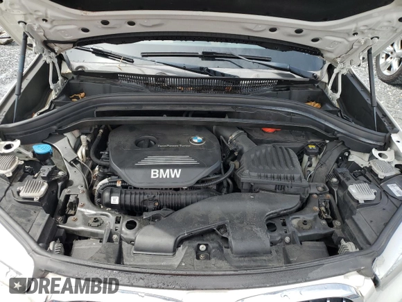 2017 BMW X1 xDrive28i with VIN WBXHT3Z37H4A55614, listed as a Copart auction lot 63491415 with 120,680 mi miles and Salvage title. Bid and sale history available at DreamBid. Image 12.