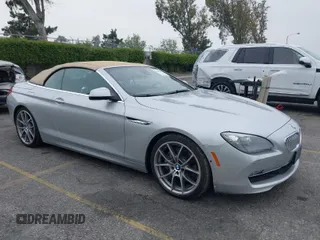 2012 BMW 6 Series 650i with VIN WBALZ3C53CDL72101, listed as a IAAI auction lot 42024630 with 35,046 mi miles. Bid and sale history available at carsss.com. Image 1.