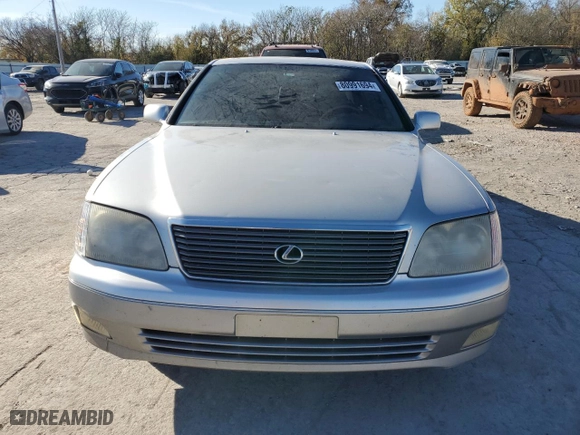 2000 Lexus LS 400 with VIN JT8BH28F3Y0170580, listed as a Copart auction lot 80991694 with 174,041 mi miles and Salvage Title. Bid and sale history available at carsss.com. Image 5.
