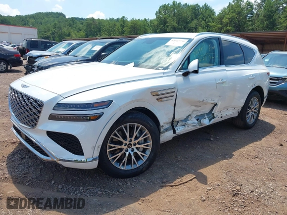 2025 Genesis GV80 Standard with VIN KMUHFESB8SU267537, listed as a IAAI auction lot 42665736 with 9,404 mi miles and . Bid and sale history available at DreamBid. Image 17.