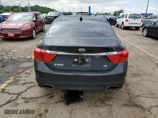 2015 Kia K900 Premium with VIN KNALU4D49F6026041, listed as a Copart auction lot 65393834 with 152,851 mi miles and Salvage Title. Bid and sale history available at carsss.com. Image 6.