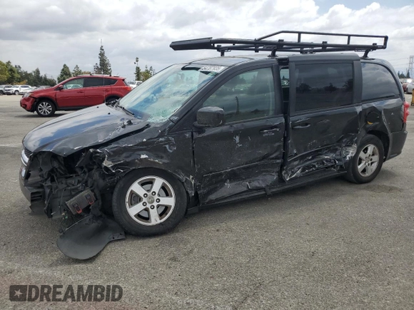 2013 Dodge Grand Caravan SXT with VIN 2C4RDGCGXDR581399, listed as a Copart auction lot 54787935 with 162,970 mi miles and Salvage Title. Bid and sale history available at DreamBid. Image 1.