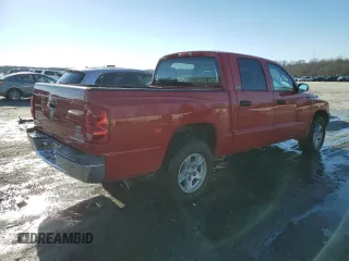 2005 Dodge Dakota SLT with VIN 1D7HE48N85S365376, listed as a Copart auction lot 43654885 with 182,708 mi miles and Salvage Title. Bid and sale history available at DreamBid. Image 3.