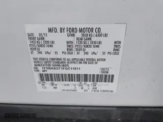 2015 Ford Explorer Sport with VIN 1FM5K8GT1FGC11511, listed as a IAAI auction lot 41922269 with 163,014 mi miles. Bid and sale history available at carsss.com. Image 9.