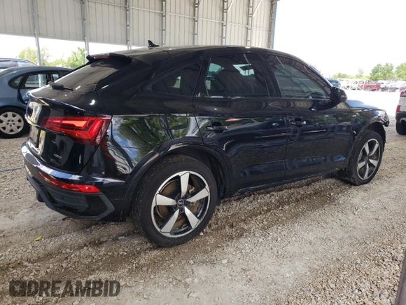 2023 Audi Q5 Sportback S line Premium Plus with VIN WA15AAFY4P2022274, listed as a Copart auction lot 54780165 with 37,836 mi miles and Salvage title. Bid and sale history available at DreamBid. Image 3.