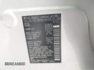 2017 Nissan Rogue S z VIN KNMAT2MTXHP552538, wystawiony jako IAAI lot #42413023 z przebiegiem 52 993 mil mil oraz . Historia ofert i sprzedaży dostępna na DreamBid. Obrazek 9.