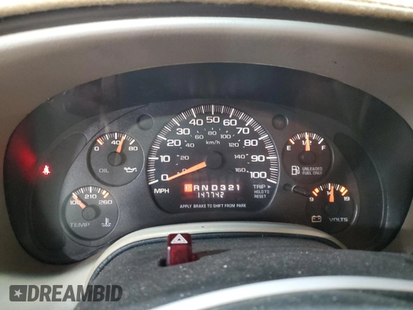 2002 Chevrolet Astro with VIN 1GNDM19XX2B149977, listed as a Copart auction lot 73148144 with 147,742 mi miles and Salvage Title. Bid and sale history available at carsss.com. Image 9.