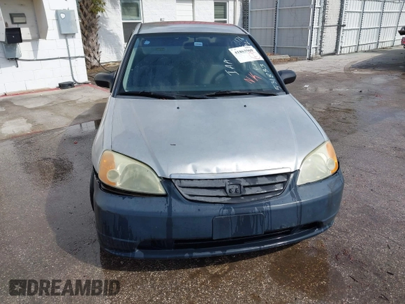 2003 Honda Civic LX with VIN 2HGES16513H531833, listed as a IAAI auction lot 41863960 with 1 mi miles. Bid and sale history available at carsss.com. Image 6.