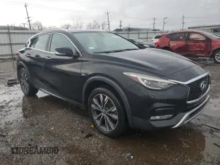2017 Infiniti QX30 Luxury with VIN SJKCH5CR9HA032560, listed as a Copart auction lot 47092605 with 63,053 mi miles and Salvage title. Bid and sale history available at DreamBid. Image 4.