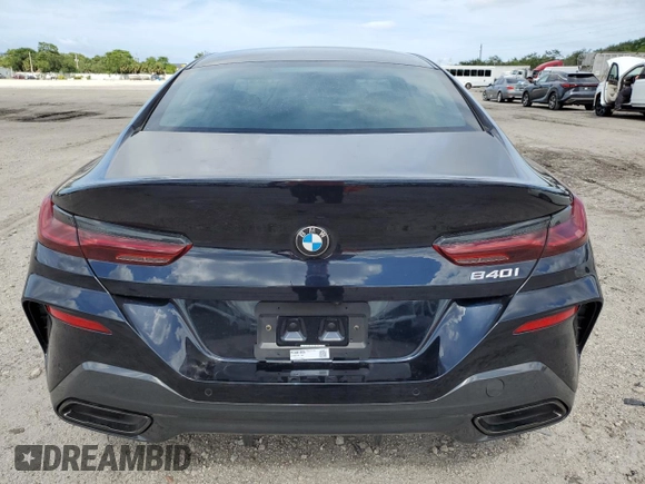 2023 BMW 8 Series 840i with VIN WBAGV2C00PCM91926, listed as a Copart auction lot 59285464 with 1,377 mi miles and Non Repairable. Bid and sale history available at carsss.com. Image 6.