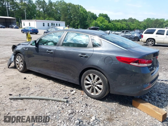2017 Kia Optima LX with VIN 5XXGT4L30HG155483, listed as a IAAI auction lot 42332257 with 63,092 mi miles and . Bid and sale history available at DreamBid. Image 3.