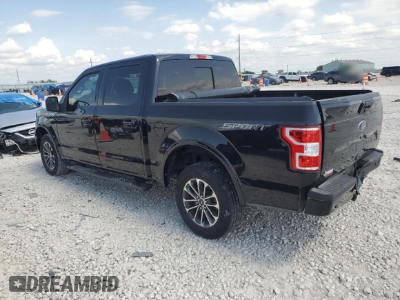 2020 Ford F-150 XL with VIN 1FTEW1C51LKF53637, listed as a Copart auction lot 54132605 with 27,132 mi miles and Salvage title. Bid and sale history available at DreamBid. Image 2.