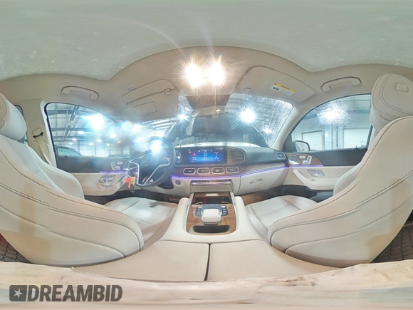2025 Mercedes-Benz GLE 450 with VIN 4JGFB5KBXSB385683, listed as a Copart auction lot 53837845 with 1,377 mi miles and Salvage title. Bid and sale history available at DreamBid. Image 16.