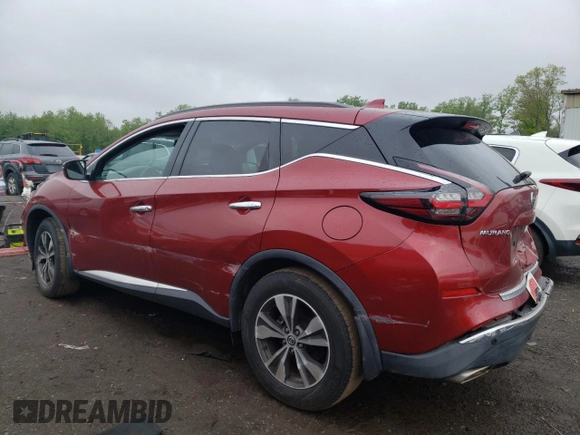 2020 Nissan Murano SV z VIN 5N1AZ2BJ6LN155196, wystawiony jako Copart lot #56223445 z przebiegiem 51 683 mil mil oraz Szkoda całkowita • Salvage title. Historia ofert i sprzedaży dostępna na DreamBid. Obrazek 2.