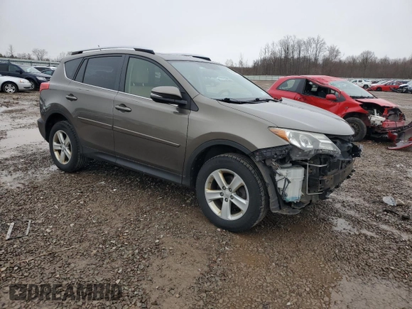 2014 Toyota RAV4 XLE with VIN JTMRFREV8ED091906, listed as a Copart auction lot 52338795 with 141,725 mi miles and Salvage Title. Bid and sale history available at carsss.com. Image 4.