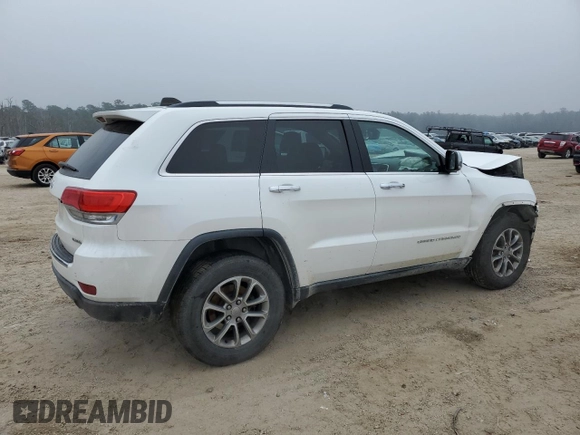2015 Jeep Grand Cherokee Limited with VIN 1C4RJFBG4FC641824, listed as a Copart auction lot 44455605 with 87,576 mi miles and Salvage Title. Bid and sale history available at carsss.com. Image 3.