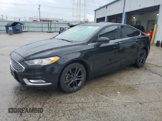 2018 Ford Fusion SE with VIN 3FA6P0HD4JR259241, listed as a Copart auction lot 51536565 with 84,877 mi miles and Salvage Title. Bid and sale history available at DreamBid. Image 1.