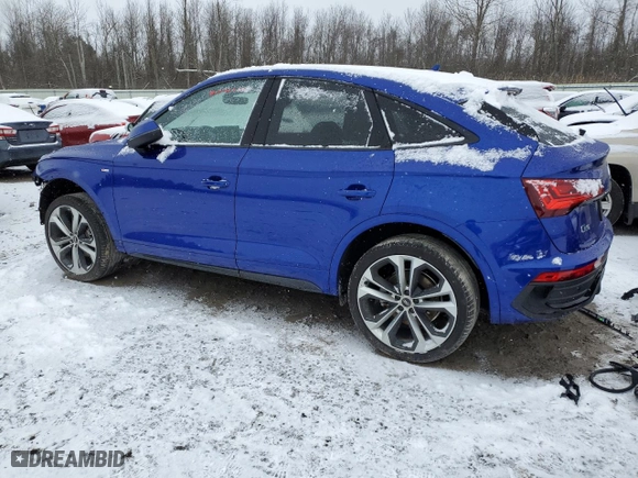 2022 Audi Q5 Sportback S line Premium Plus with VIN WA15AAFY7N2120535, listed as a Copart auction lot 46839534 with 10,979 mi miles. Bid and sale history available at carsss.com. Image 2.