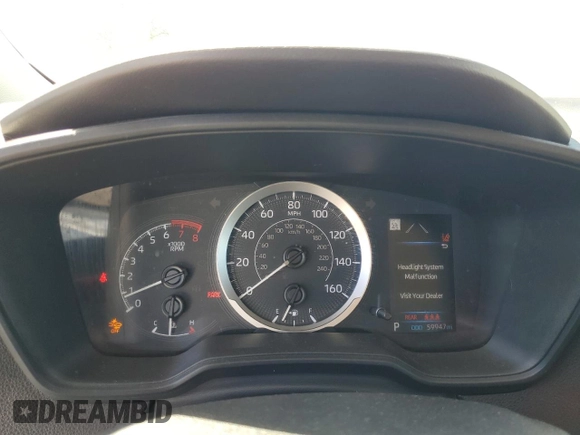 2021 Toyota Corolla LE with VIN 5YFEPMAE0MP211178, listed as a Copart auction lot 52559705 with 59,947 mi miles and Salvage Title. Bid and sale history available at DreamBid. Image 9.